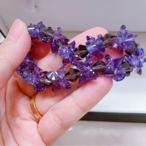 Real Amethyst Crystal  bracelet